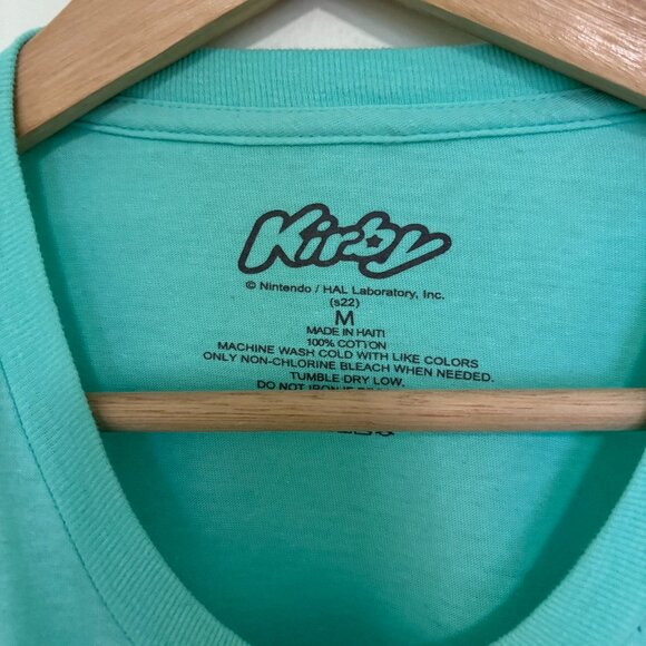 Hot Topic Kirby Not Today Teal Cropped T-Shirt - Picture 3 of 5